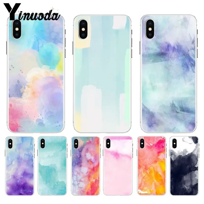 Yinuoda акварельный Мягкий ТПУ силиконовый в продаже роскошный классный чехол для