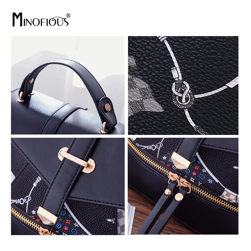 MINOFIOUS многофункциональный мини рюкзак Для женщин мультфильм печати из