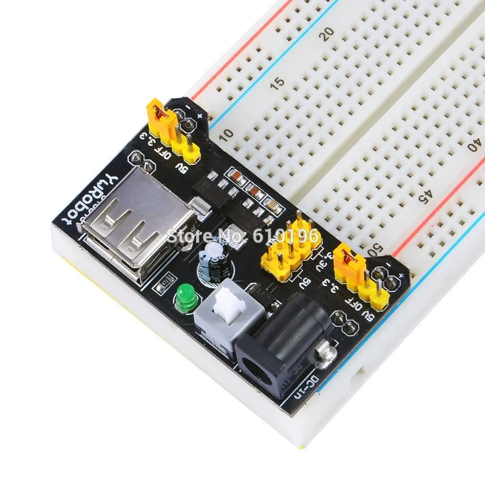 Макетная плата MB102 модуль питания 3 В 5 для Arduino регулятор напряжения макетной