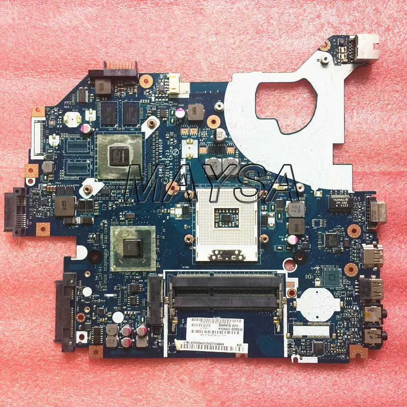

P5WE0 LA-6901P motherboard for acer 5750 5750G 5755 5755G laptop motherboard HM65 GT520M , with 4video memories