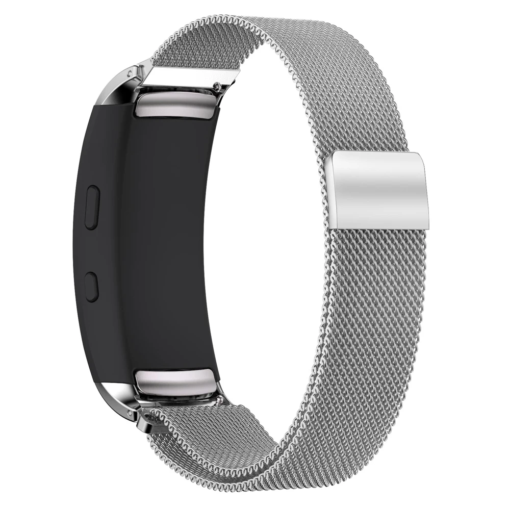 Ремешок для часов из нержавеющей стали Samsung Gear Fit 2 магнитный браслет с петлей Galaxy