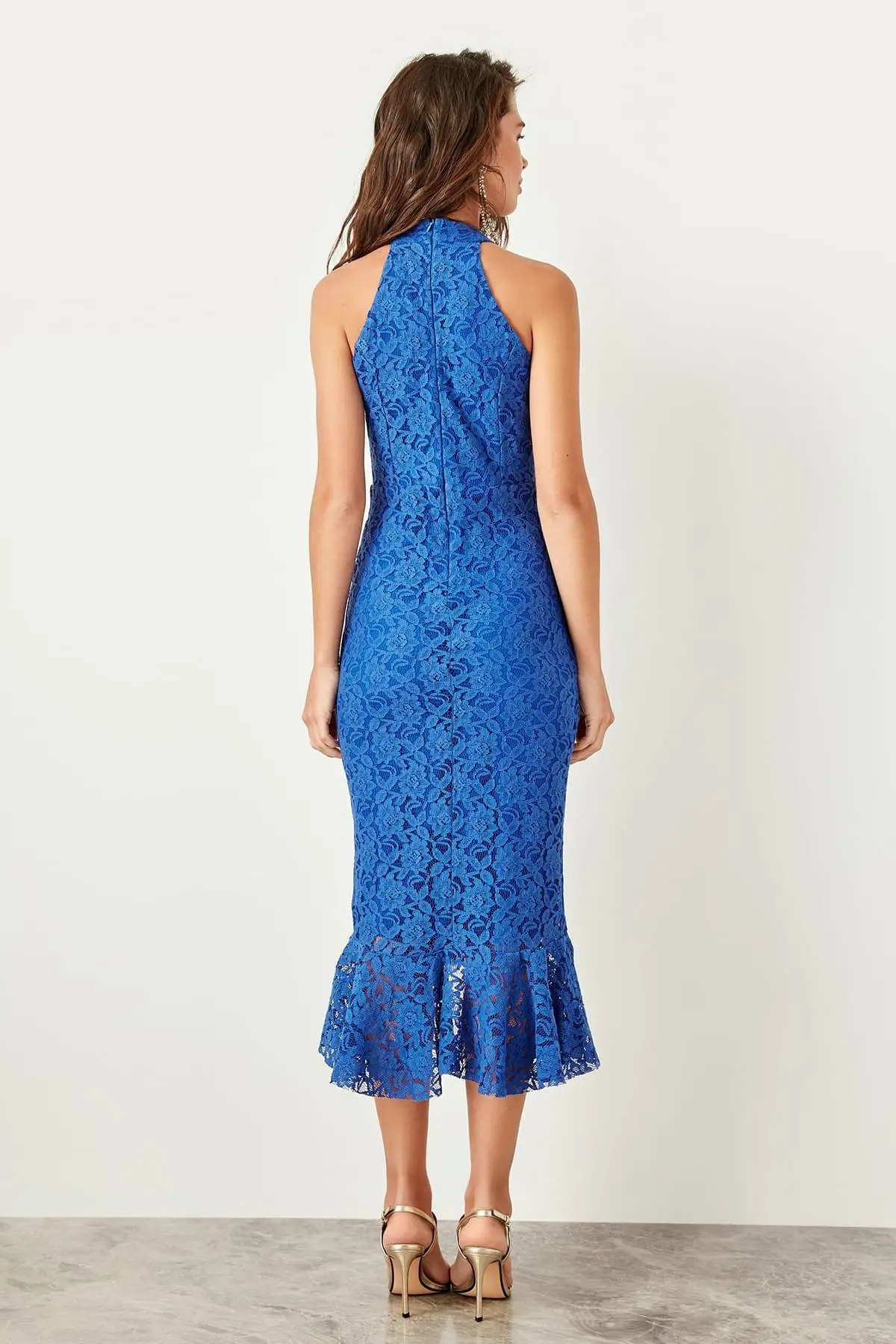 Trendyol Saks кружевное платье TPRSS19DU0116|Женские платья| |