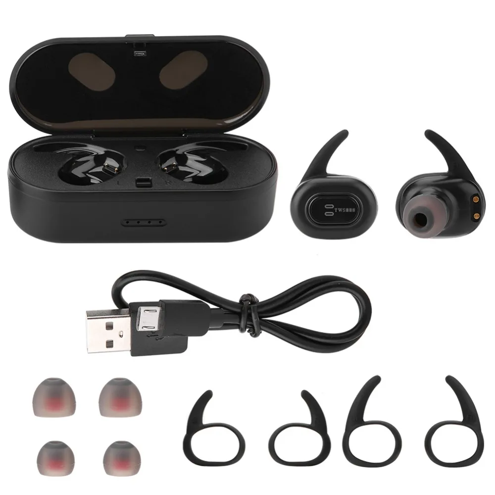 

SOONHUA TWS True Wireless Earbuds Earphones Mini Noise Cancelling Stereo Headset IPX7 Waterproof Bluetooth Handsfree Earphone
