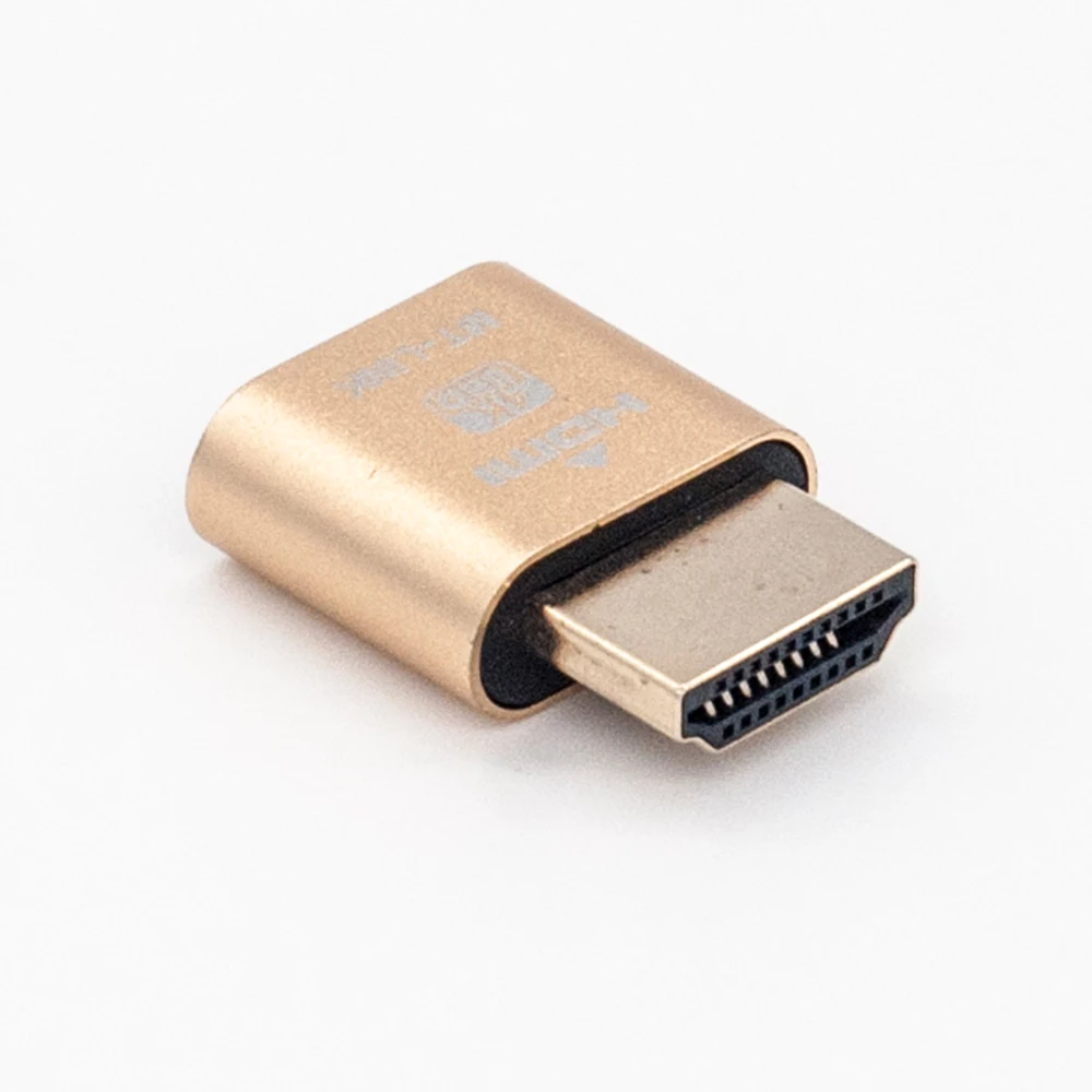 Виртуальный дисплей HDMI 4K DDC EDID Подключаемая вилка обманка Виртуальная муляж