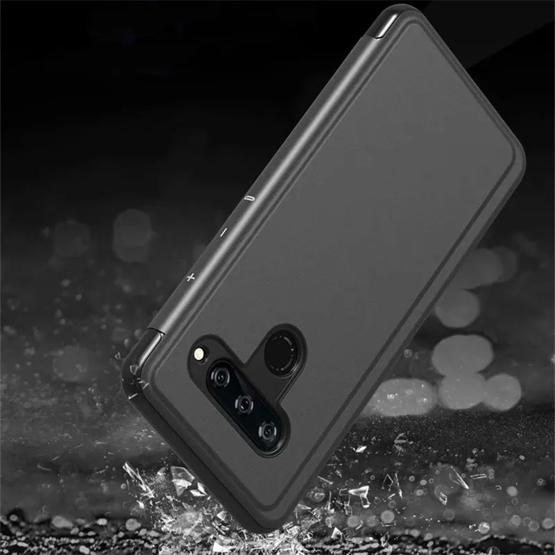 Ультра тонкий чехол для LG V30 V40 V50 G8 с металлическим покрытием и зеркальным