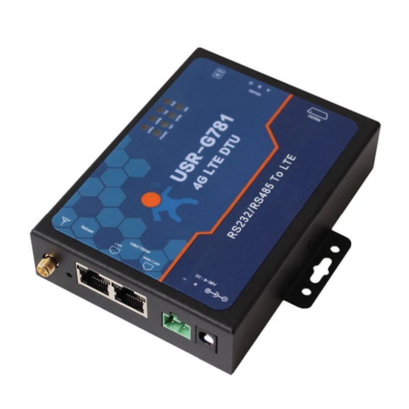 USR-G781 промышленный RS232 RS485 Серийный к сотовому модему 4G сетевой маршрутизатор DTU LTE