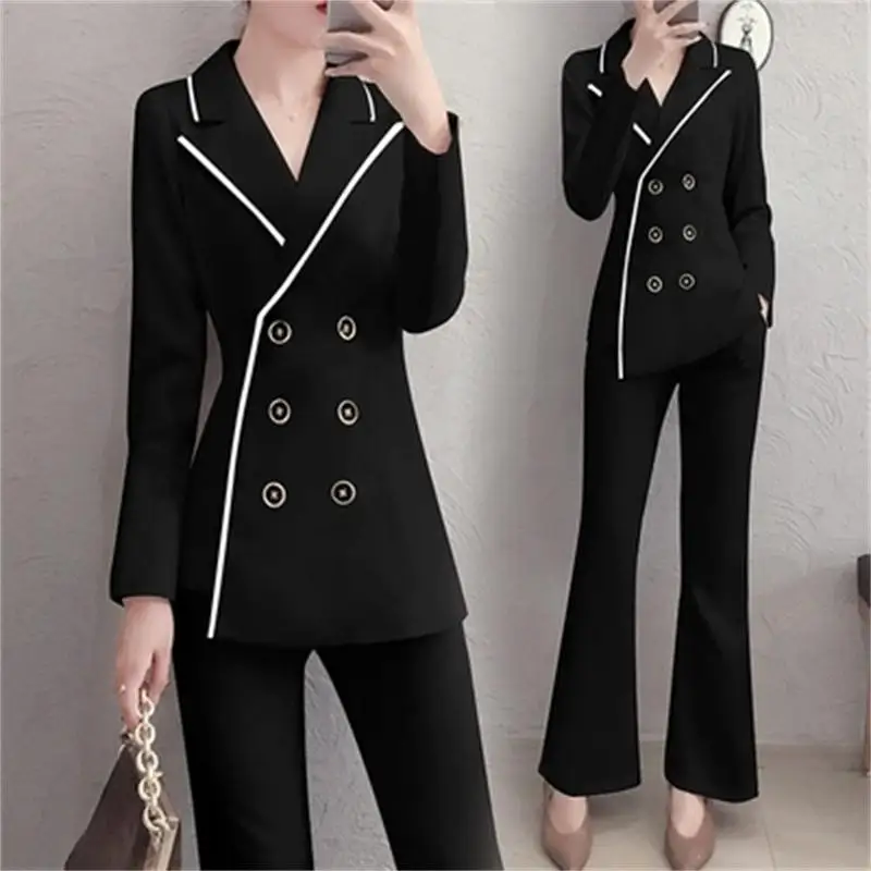 

Fashion suit suit female autumn New High end British style temperament casual small suit + trousers two-piece suit women