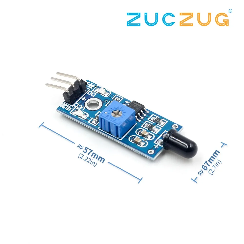 4 Pin IR Flame Detection Sensor Module Fire Detector Infrared Receiver | Электронные компоненты и принадлежности