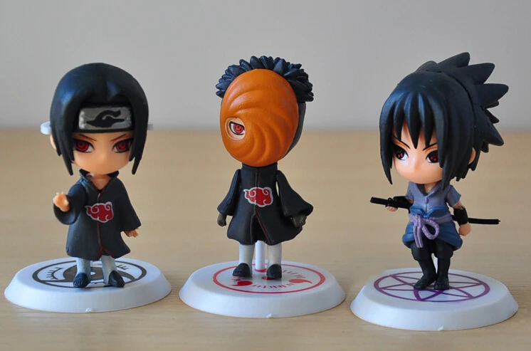 6 шт./лот 7 см японские ПВХ игрушки фигурка модели|naruto action figure|action figurepvc toy |