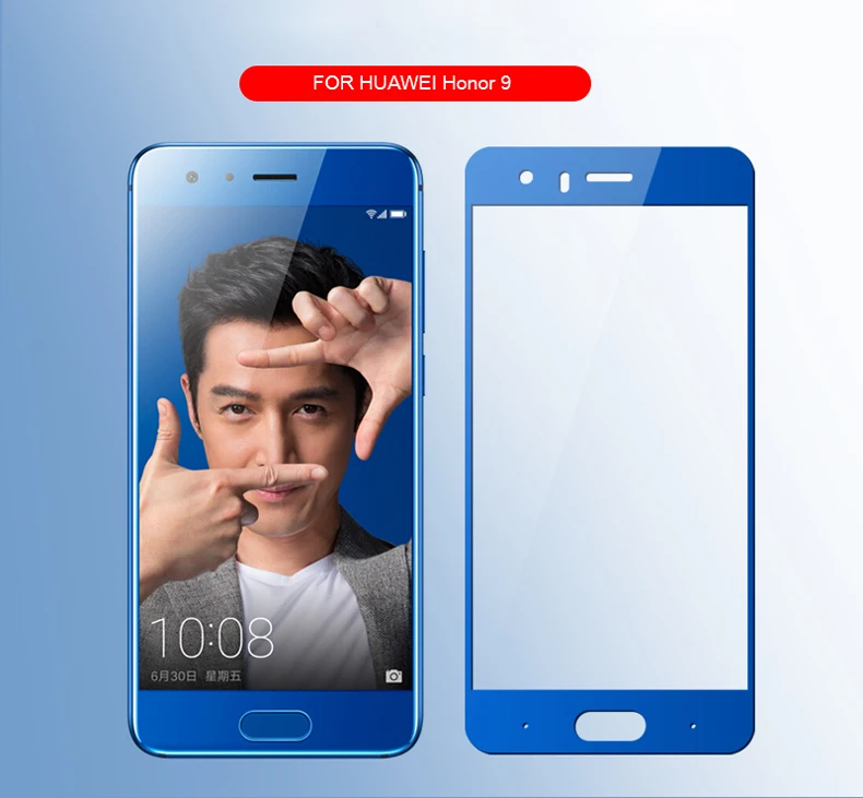Honor 9 стекло huawei honor 9 закаленная пленка MOFI 2.5D полное покрытие HD Защитное стекло для honor 9 закаленное стекло 5,15