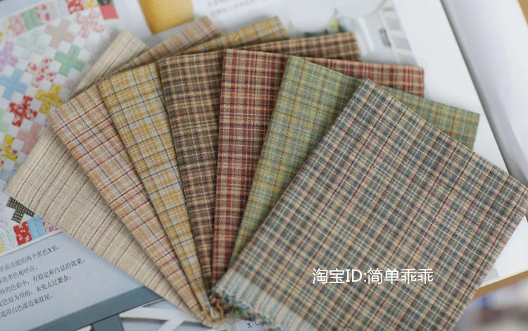 

7 цветов для очистки воды для покраски, проверка хлопчатобумажной пряжи, крашенной жаккардовой хлопчатобумажной ткани