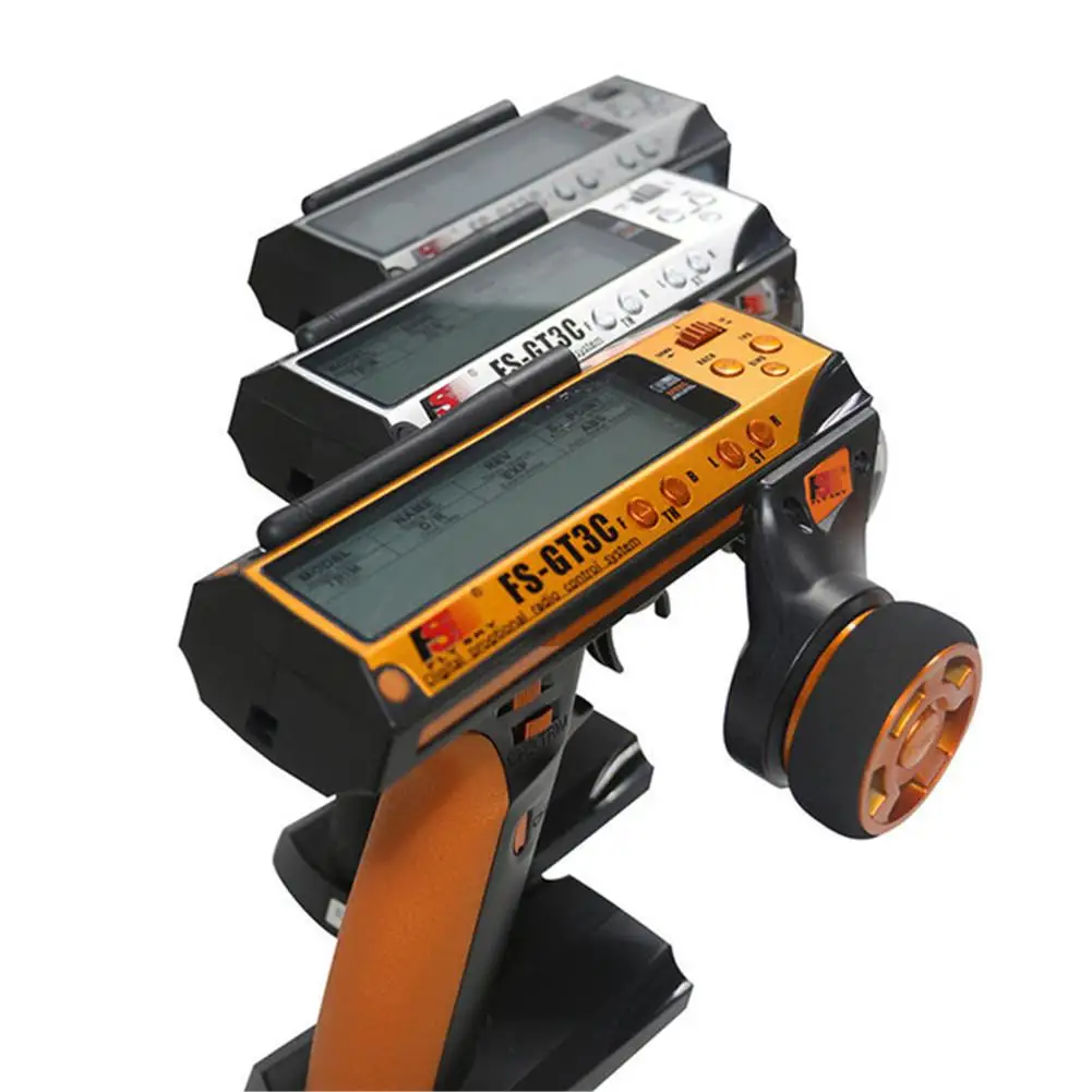 

RCtown FS-GT3C 2.4GHz 3-Channel Transmitter with Receiver Chargeable Lithium Battery GT3B Upgrade