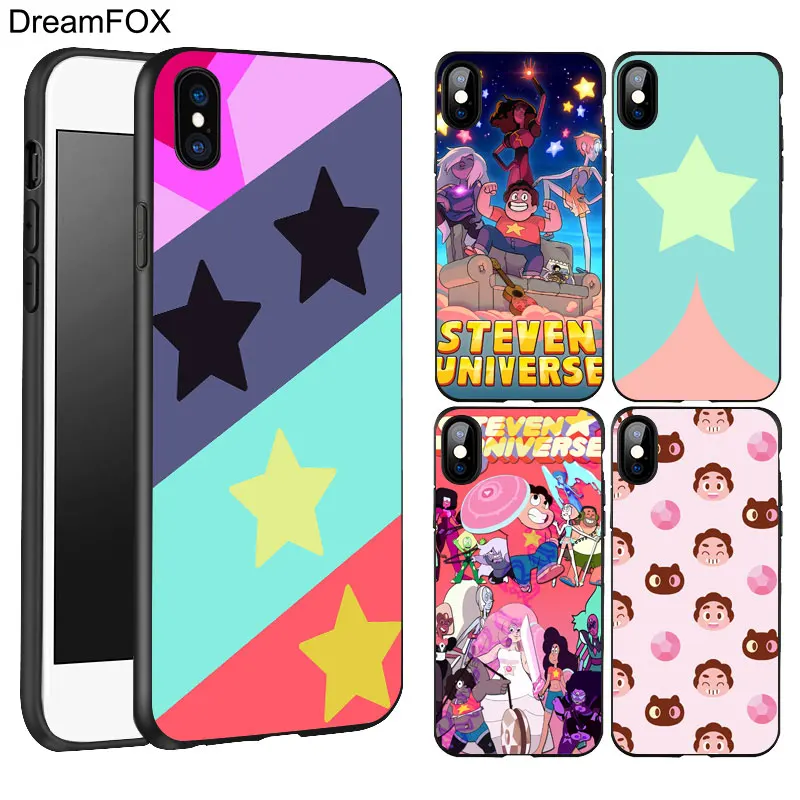 DREAMFOX K215 steven universe черный мягкий силиконовый чехол из ТПУ для Apple iPhone 11 Pro XR XS Max X 8 7 6 6S