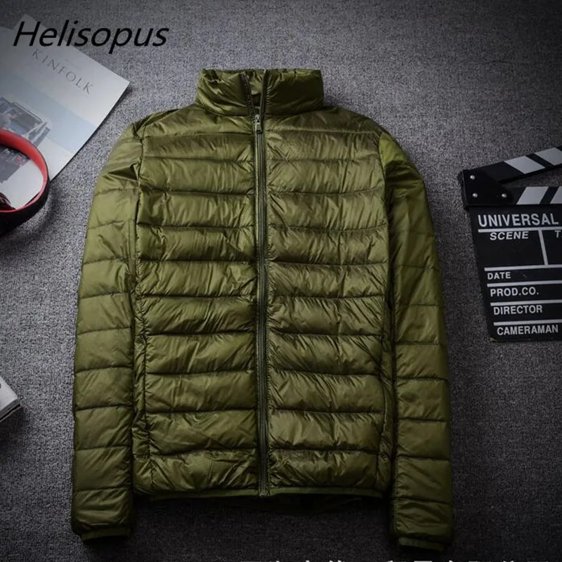Helisopus 2020 Мужская зимняя ультра-светильник пуховики повседневные теплые