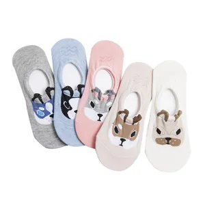 3 пары, носки-невидимки с мультяшными животными, собаками