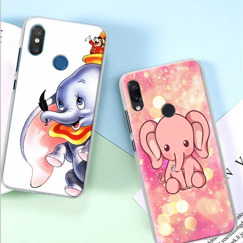 Милый мультяшный слон Дамбо чехол для телефона Xiao mi Red mi 7 5 6 Pro Note 7 Pro 5 5A 6 mi A1 A2 8 Lite 9 чехол Coque