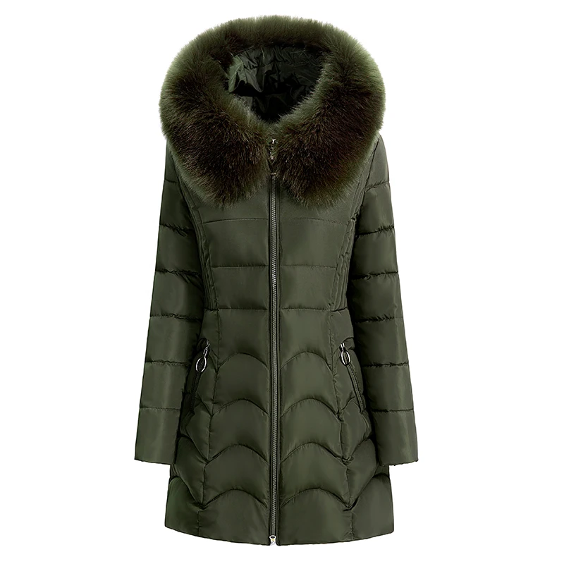 

Plus Size 5XL Middle-aged Womens Clothing Down Parkas 2021 Winter Long Jacket Female Thicken Warm Down Jacket Ladies Hooded Coat