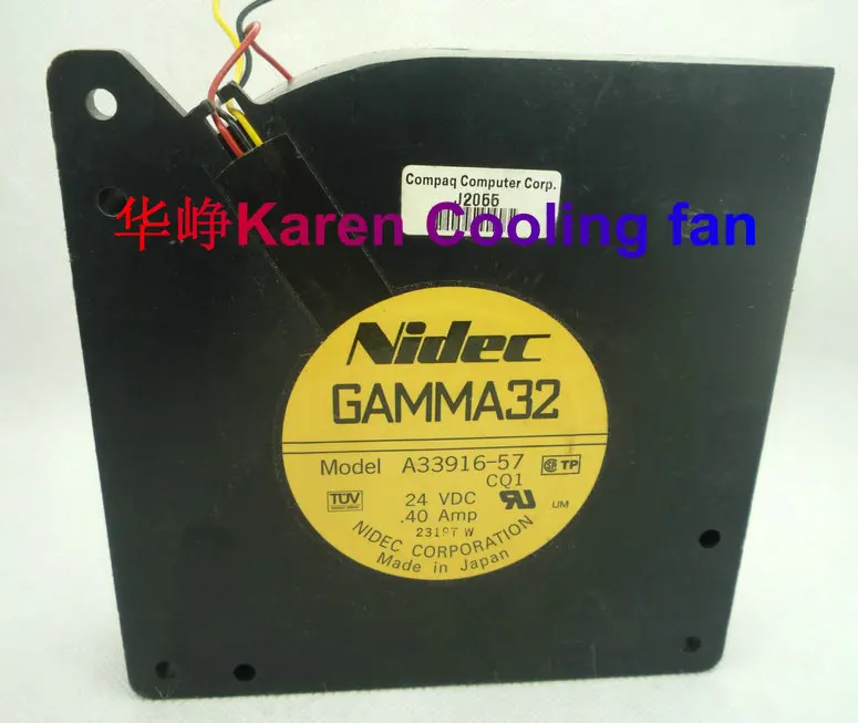 Проводной вентилятор Nidec 12CM GAMMA32 A33916 57 12032 24V 0.4A 3 120 мм * 32 мм|colling fan|blower fanblower fan 24v |