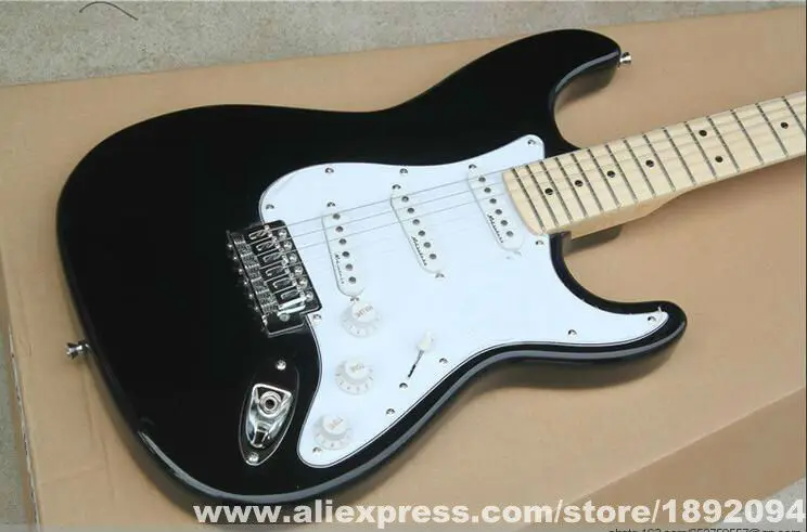 Lisa Music 2018 New Eric Clapton Signature BLACK Guitarra Maple fretboard electric guitar free shipping | Спорт и развлечения