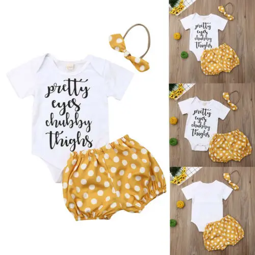 Милый Малыш для маленьких девочек одежда с короткими рукавами боди комбинезон