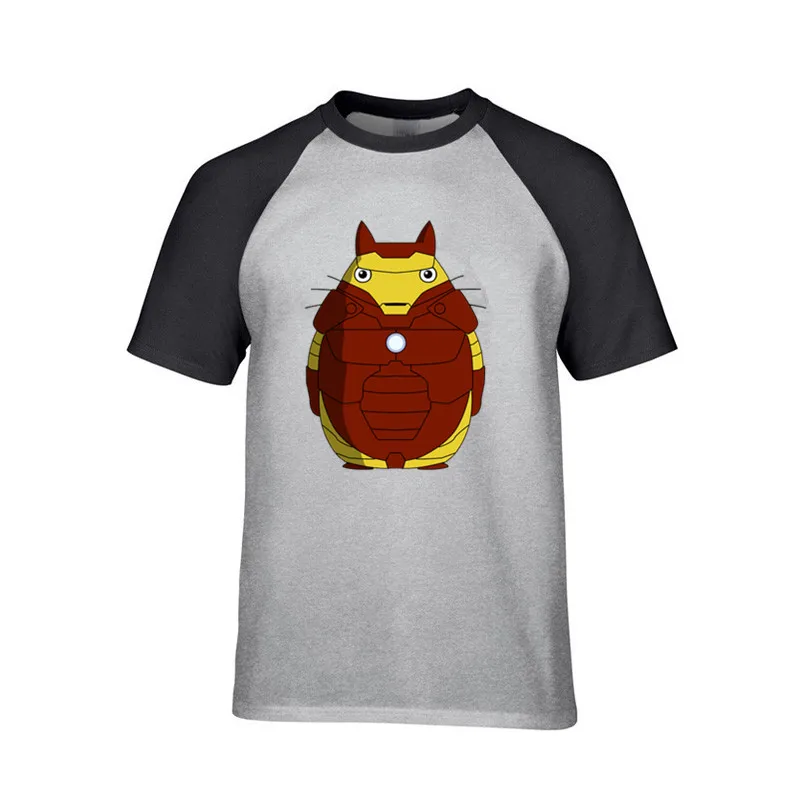 My Iron Totoro neigher забавные мужские футболки для повседневной носки с принтом аниме