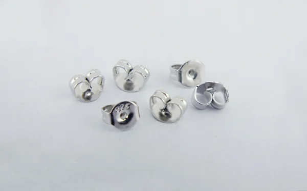 OMHXZJ wholesale Fashion jewelry Accessories Real S 925 Sterling silver Ear cuff Ear plugs Stud Earrings clasp YS110 images - 6
