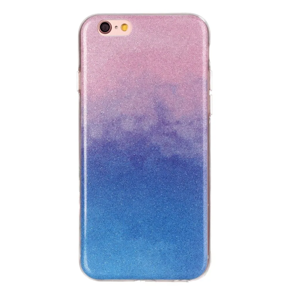 Цветной Блестящий Защитный чехол из ТПУ для iPhone 6 Plus &amp 6s IMD | Мобильные телефоны и