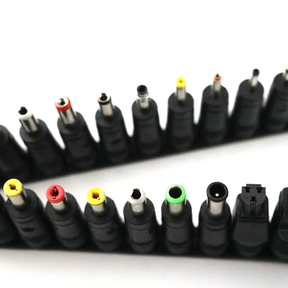 28 шт./компл. Универсальный 28 шт. DC Мощность 5,5x2,1 мм AC DC Jack Зарядное устройство до 28 штекер Мощность адаптер для использования Тетрадь ноутбука Высокое качество