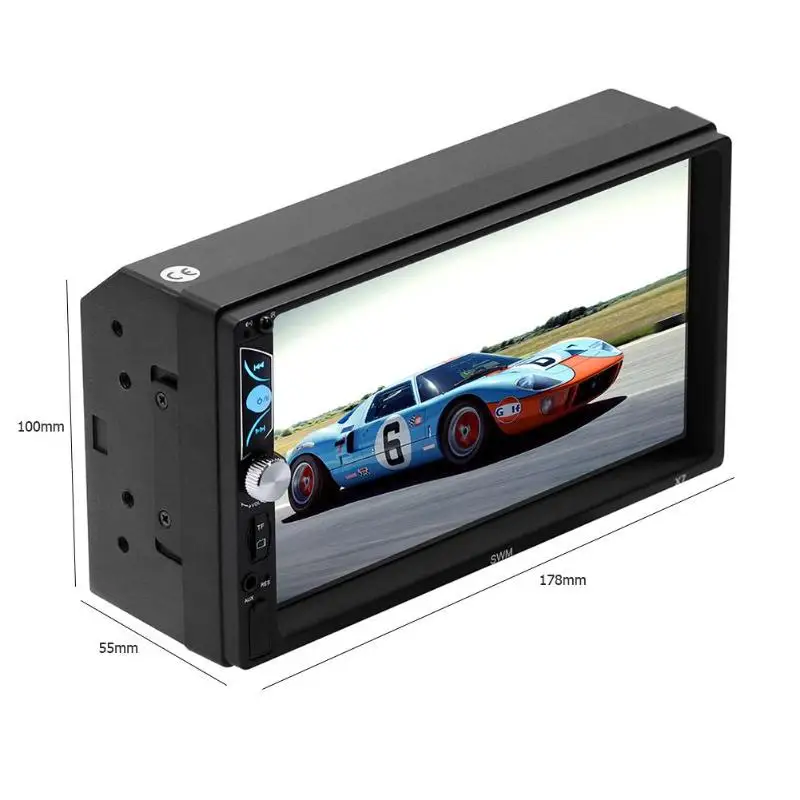 SWM X7 7 дюймов сенсорный экран автомобиля MP5 плеер автомобиля видео FM Радио Bluetooth USB AUX RCA Apple/Android мобильное соединение хост