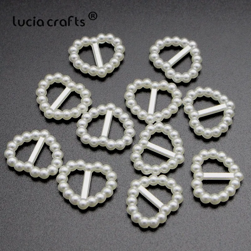 48 шт белый, слоновая кость акрил 15*16 мм имитирующий жемчуг сердце пряжки для ленты с ползунком декоративные пряжки для обуви F0402