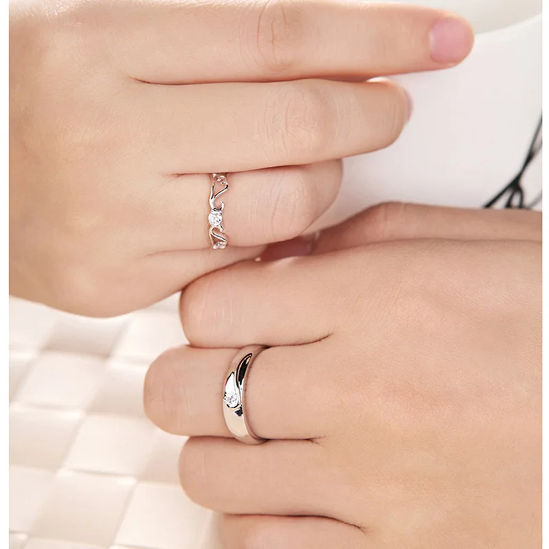 Кольцо из серебра 925 пробы с фианитом 1 шт.|ring 925|wedding ringsring for |