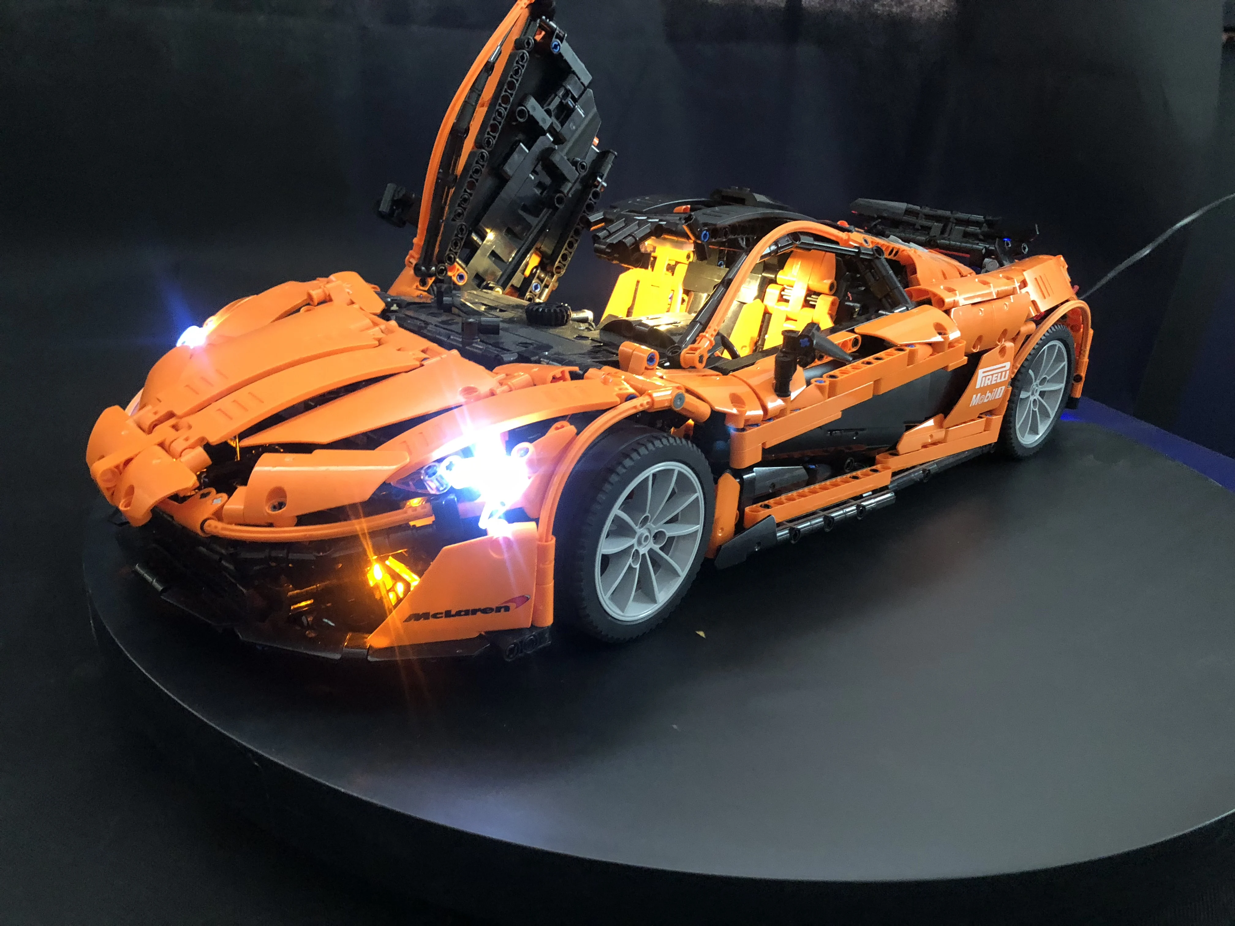 McLaren P1 hypercar 1:8 MOC набор сделай сам со светодиодной подсветкой совместимый с Iegoset 16915