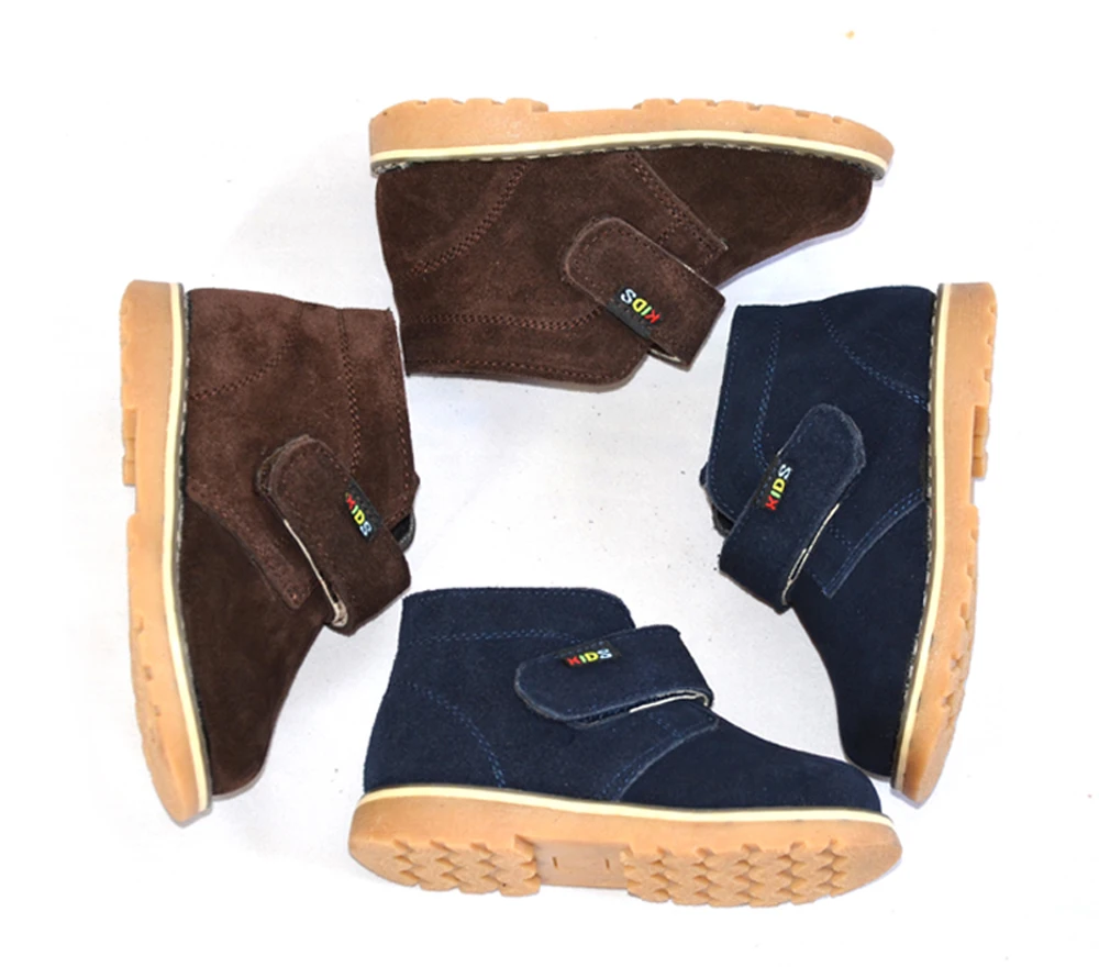 

2019 new boys ankle shoes genuine leather suede boot spring autumn footwear for kids chaussure zapato menino children shoes