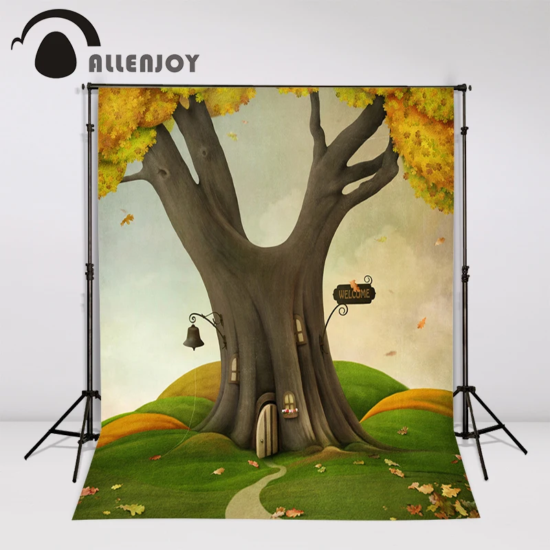 Allenjoy фон для съемок Treehouse мультфильм Луг осень профессиональная камера