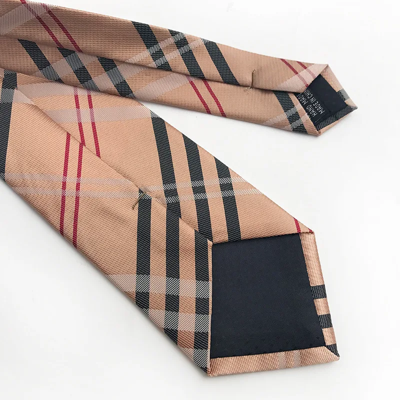 Новинка полиэстер жаккард 8 см модный клетчатый галстук деловой Повседневный