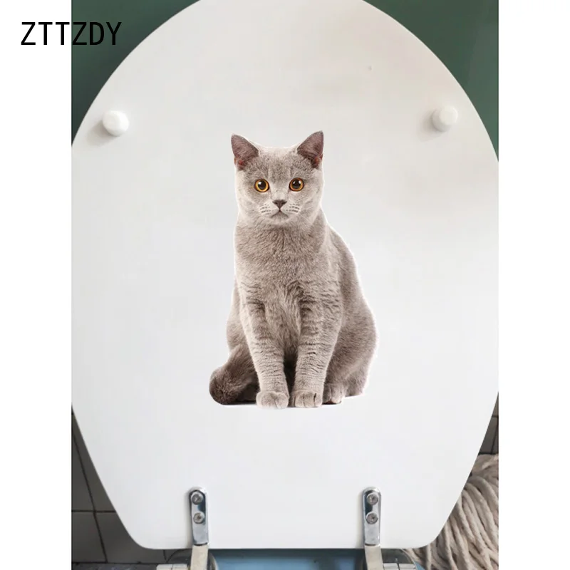 ZTTZDY 14 8*24 7 см кошка наклейка на стену для туалета декор спальни дома современный