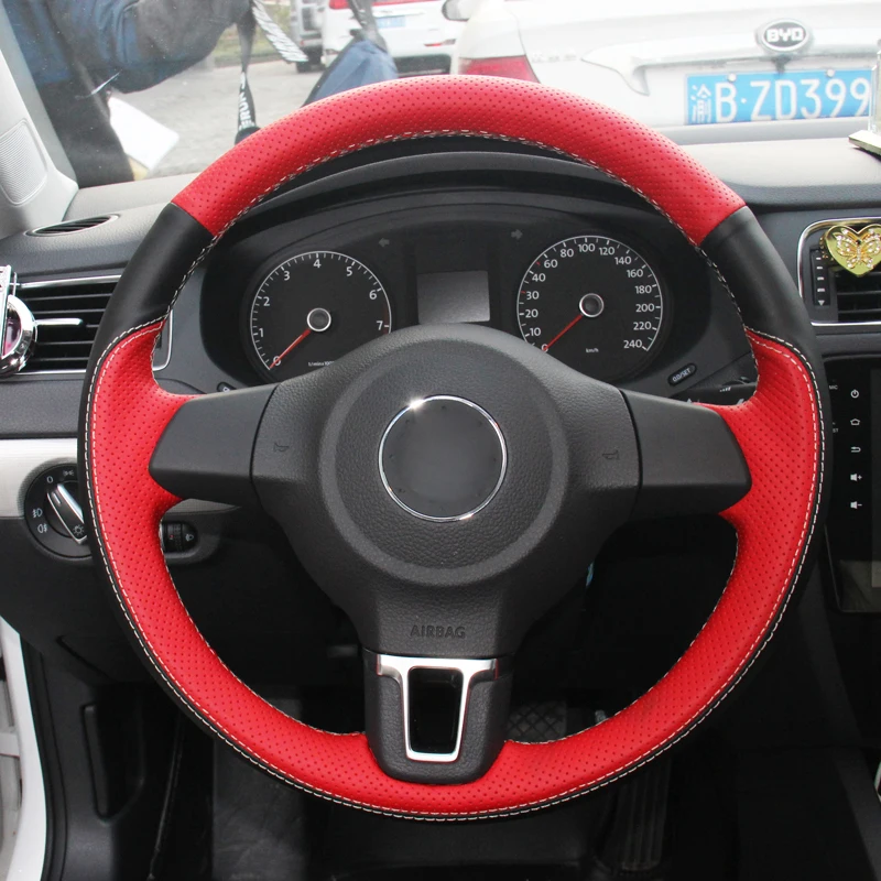 Ручное шитье искусственная замша для Volkswagen VW Golf 6 Mk6 Polo Sagitar Bora Santana Jetta MK5 2010