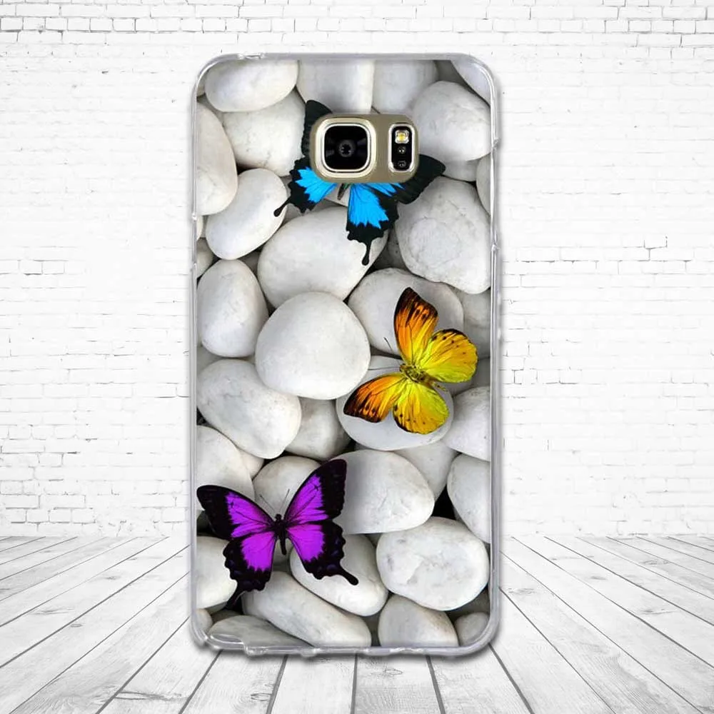 Роскошный чехол для Samsung Galaxy Note 5 Мягкая силиконовая задняя крышка с 3D принтом Note5