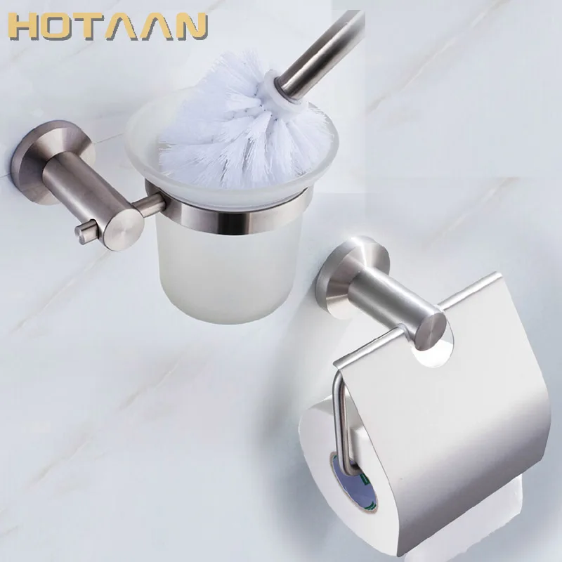 

Free shipping,SUS 304# Stainless Steel Bathroom Accessories Set,Paper Holder toilet brush holder,bathroom sets,YT-10900-2