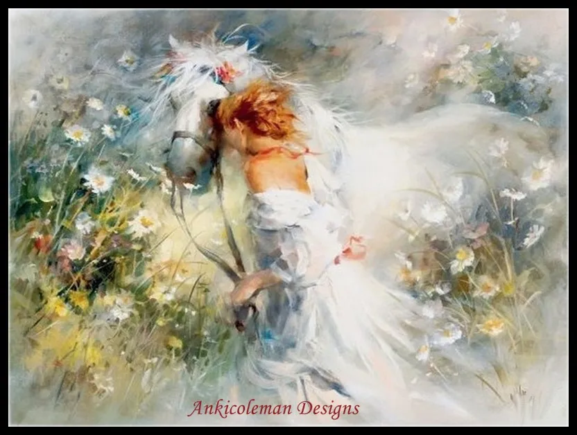 

Needlework for embroidery DIY DMC High Quality - Counted Cross Stitch Kits 14 ct Oil painting - White Dream