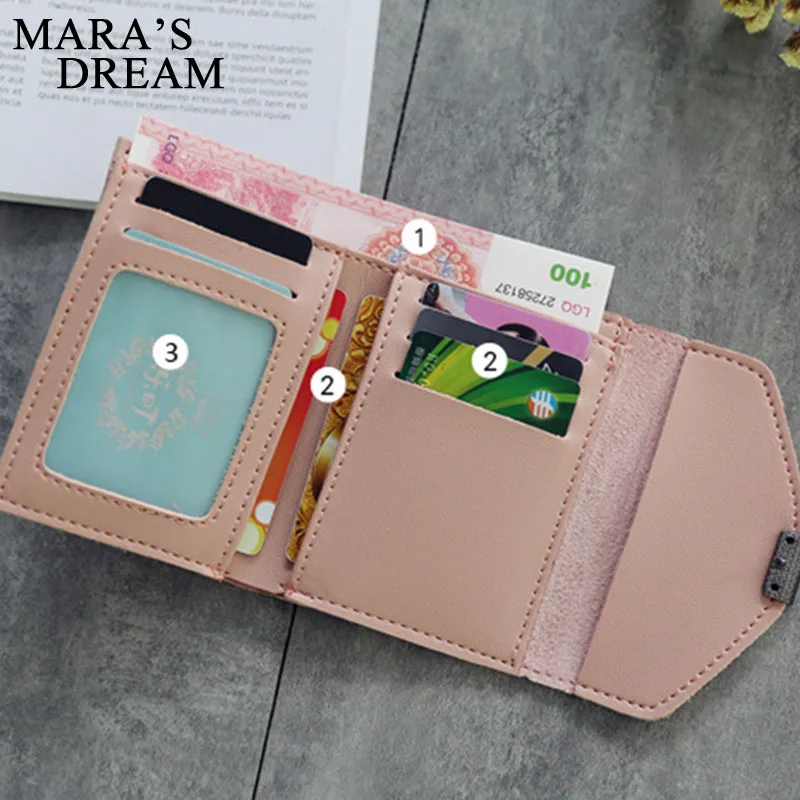 Женский короткий кошелек Mara's Dream с милым котом для мелочи из искусственной кожи