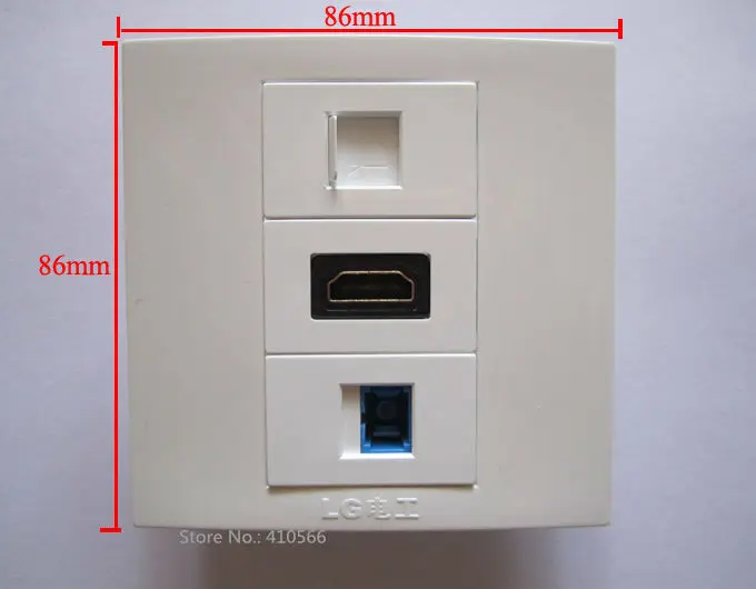 Прочная настенная розетка RJ45 HDMI с SC оптическим волокном CE UL ROHS сертификат для