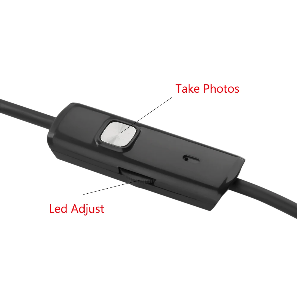 JCWHCAM 5.5mm Lens 3.5M Android USB Endoscope Camera Flexible Snake Pipe Inspection Phone OTG Borescope | Электроника