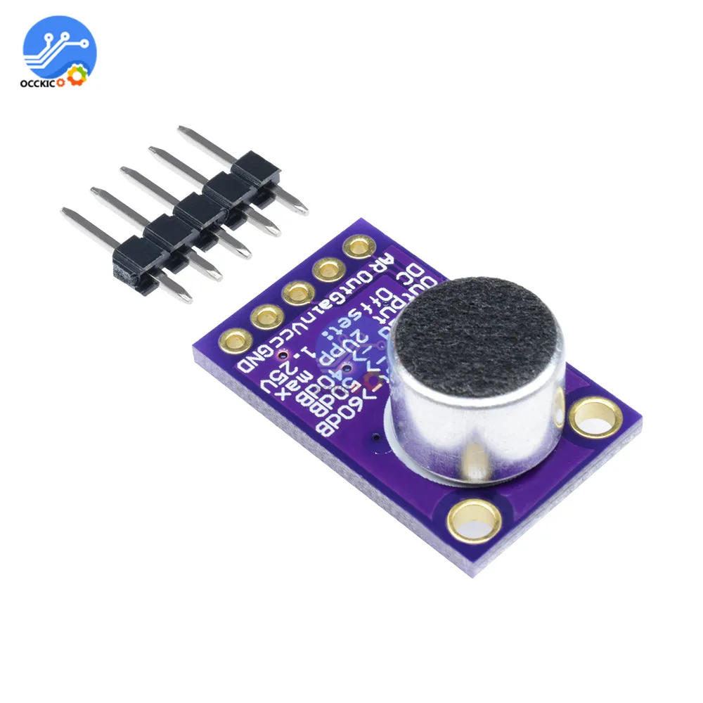MAX9814 микрофон рабочая плата модуль автоматическое управление усилением для Arduino