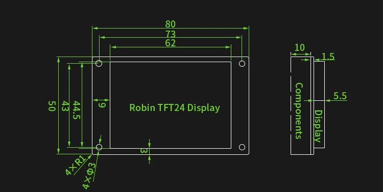 MKS 3D принтер доска STM32 MKS Робин нано плата аппаратное обеспечение с открытым исходным кодом поддержка Marlin2.0 для многоразмерных сенсорных экранов