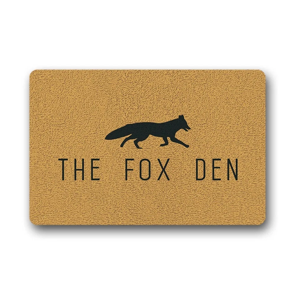 The Fox Den Открытый коврик добро пожаловать забавный закрытый/открытый резиновый