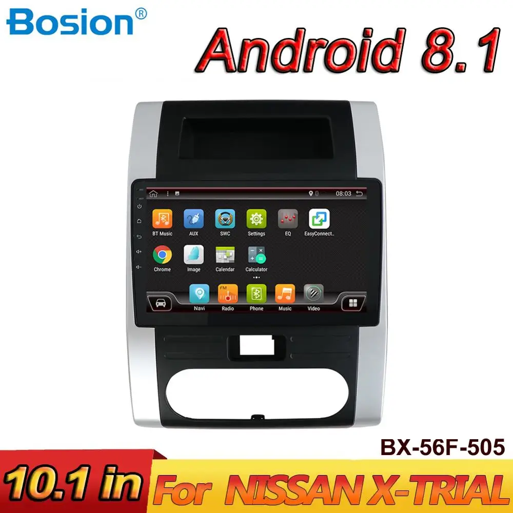 Bosion 10 1 ''радио gps 2 DIN в автомобиль плеер Android 8 радио Навигация Аудио для Nissan TX TRIAL