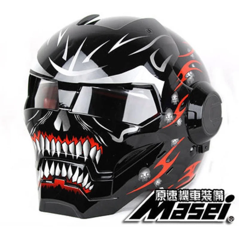 MASEI 610 IRONMAN moto rcycle шлем Специальная тема мото полушлем персональный открытый