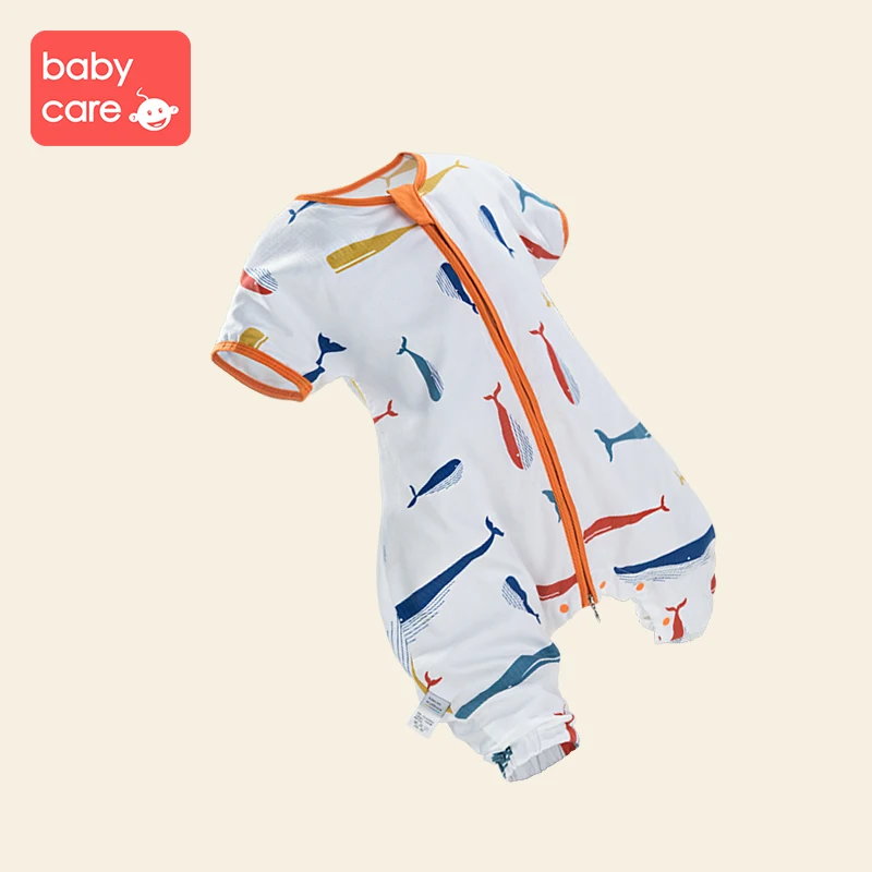 Детский спальный мешок Babycare Мягкий Летний однослойный хлопковый с разрезом для