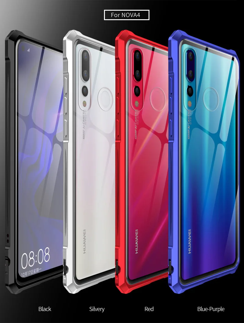 Алюминиевый металлический бампер чехол для телефона для huawei P30 Pro mate 20X P20 Lite Note 10 NOVA 4 3 Honor 9X20 V20 8X Max противоударный чехол